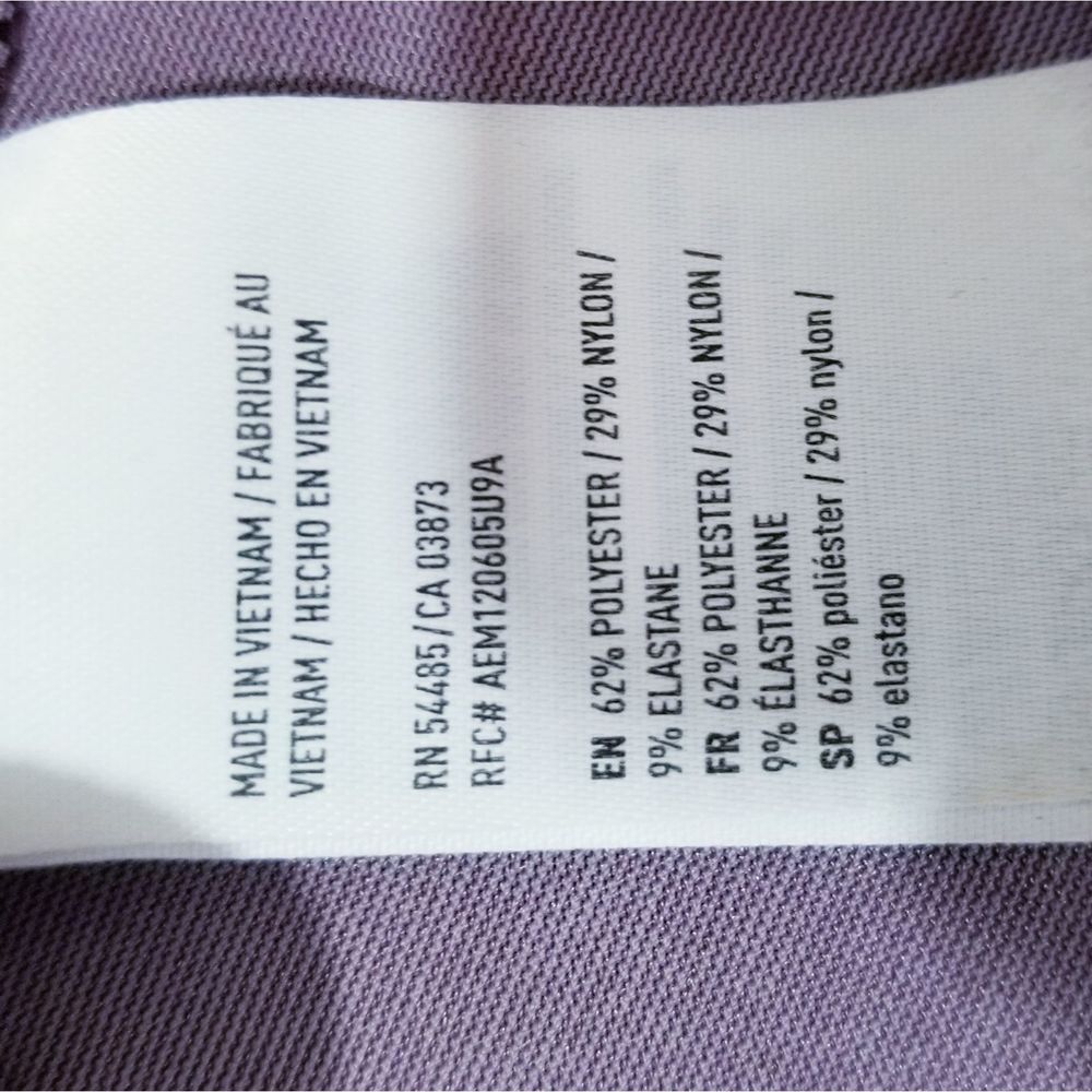 American Eagle Strappy Crushed Velvet Tank Top - Picture 7 of 7